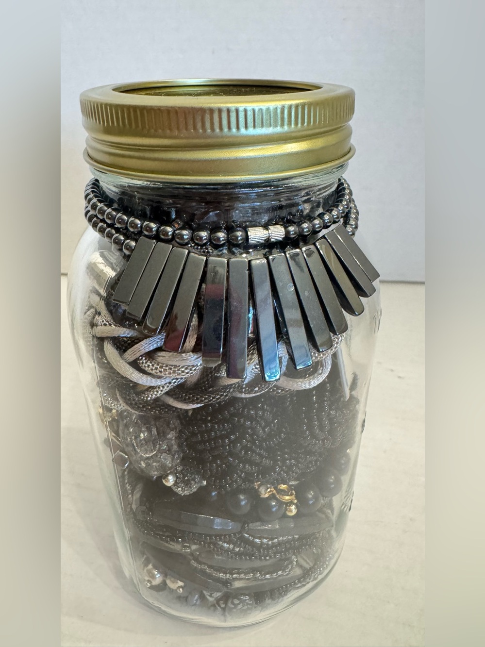 Mystery Jewelry Jar #9 Wearable Quality Pieces 2 lb Necklace Bracelet Earrings - Picture 2 of 16